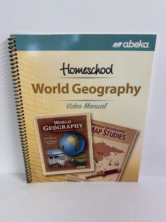 World Geography Abeka Video Manual- Pre-Owned 9th Grade Educator Resources