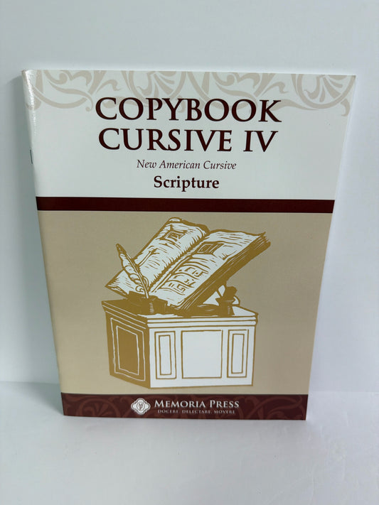 Copybook Cursive IV Memoria Press Copybook Pre-Owned Elementary Memoria Press