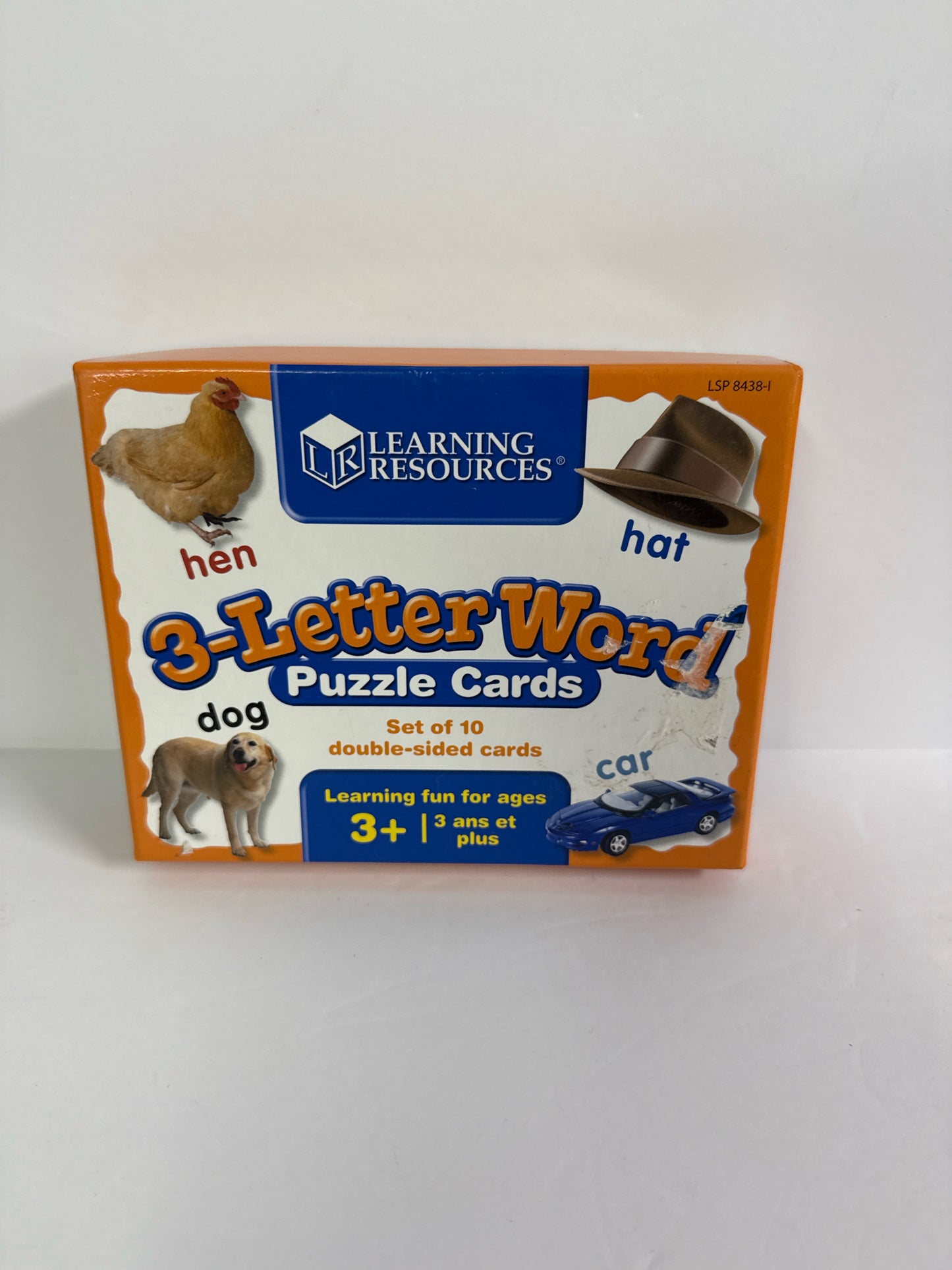3-Letter Word Puzzle Cards Learning Resources Pre-Owned Games/Puzzles