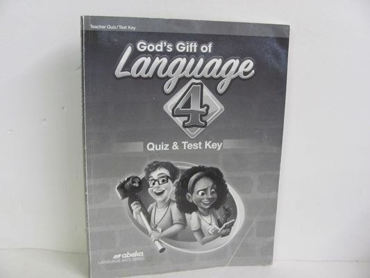 Language 4 Abeka Quiz/Test Key  Pre-Owned 4th Grade Language Textbooks