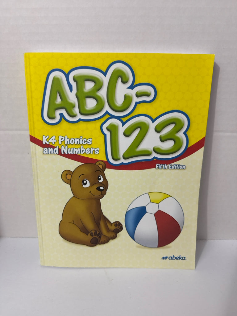 ABC 123 Abeka Workbook  Pre-Owned K4 Language Textbooks