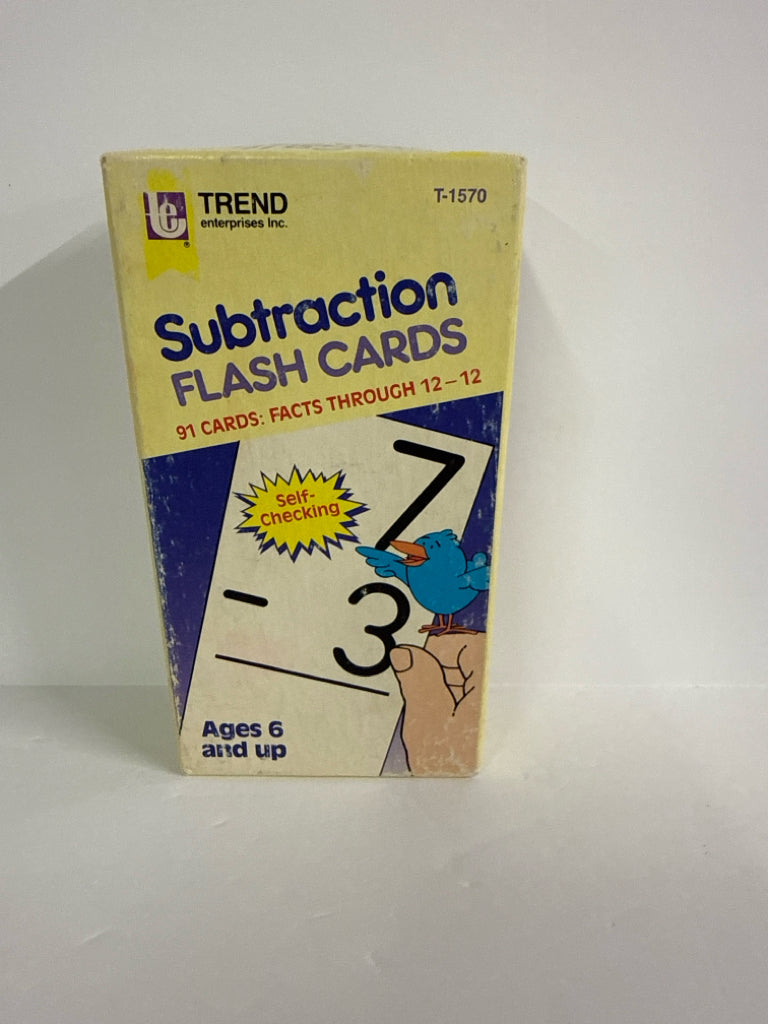 Subtraction Trend Flashcards Pre-Owned Elementary Manipulatives