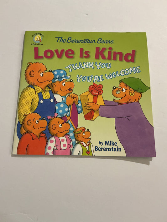 Love is Kind Zonderkidz- Pre-Owned Mike Berenstain Elementary Children's Books