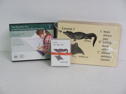 Phonetic Zoo IEW Set  Pre-Owned Elementary Spelling/Vocabulary Books