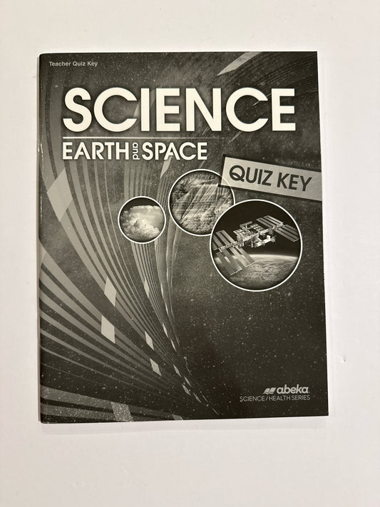 Earth and Space Abeka Quiz Key Pre-Owned 8th Grade Science Textbooks