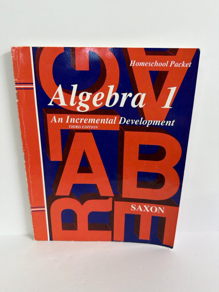Algebra 1 Saxon Homeschool Packet Pre-Owned Saxon Mathematics Textbooks