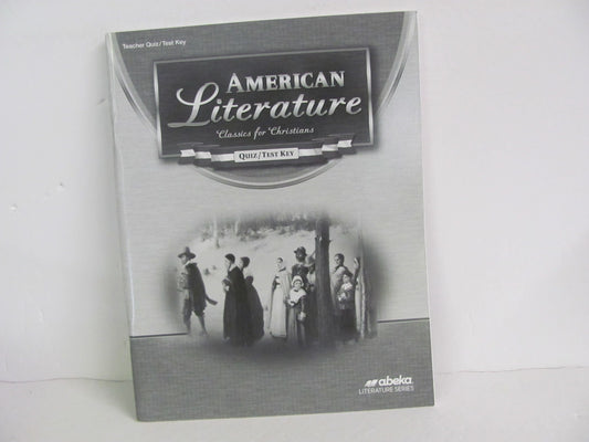 American Literature Abeka Quiz/Test Key  Pre-Owned 11th Grade Reading Textbooks