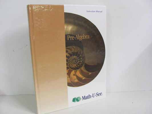 Pre Algebra Math U See Instruction Manual  Pre-Owned Demme Mathematics Textbooks