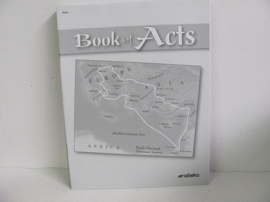 Book of Acts Abeka Tests  Pre-Owned 8th Grade Bible Textbooks