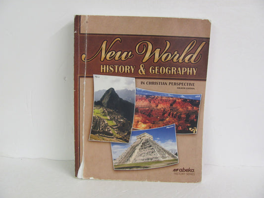 New World History Abeka Student Book Pre-Owned 7th Grade History Textbooks