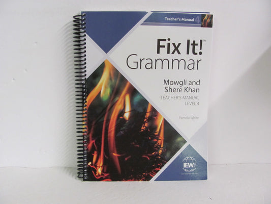 Fix It Grammar Mowgli and Shere IEW White Middle School Creative Writing Books