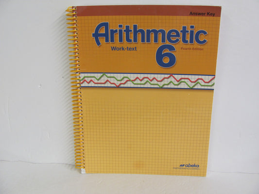 Arithmetic 6 Abeka Answer Key  Pre-Owned 6th Grade Mathematics Textbooks