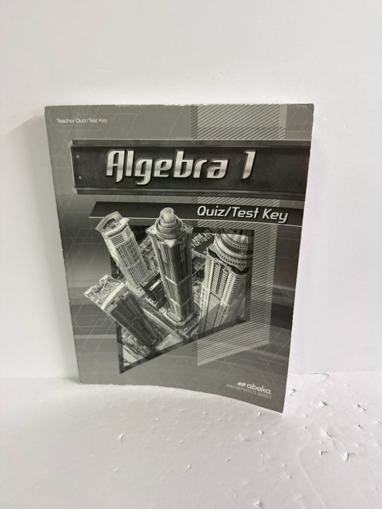 Algebra 1 Abeka Quiz/Test Key  Pre-Owned 9th Grade Mathematics Textbooks