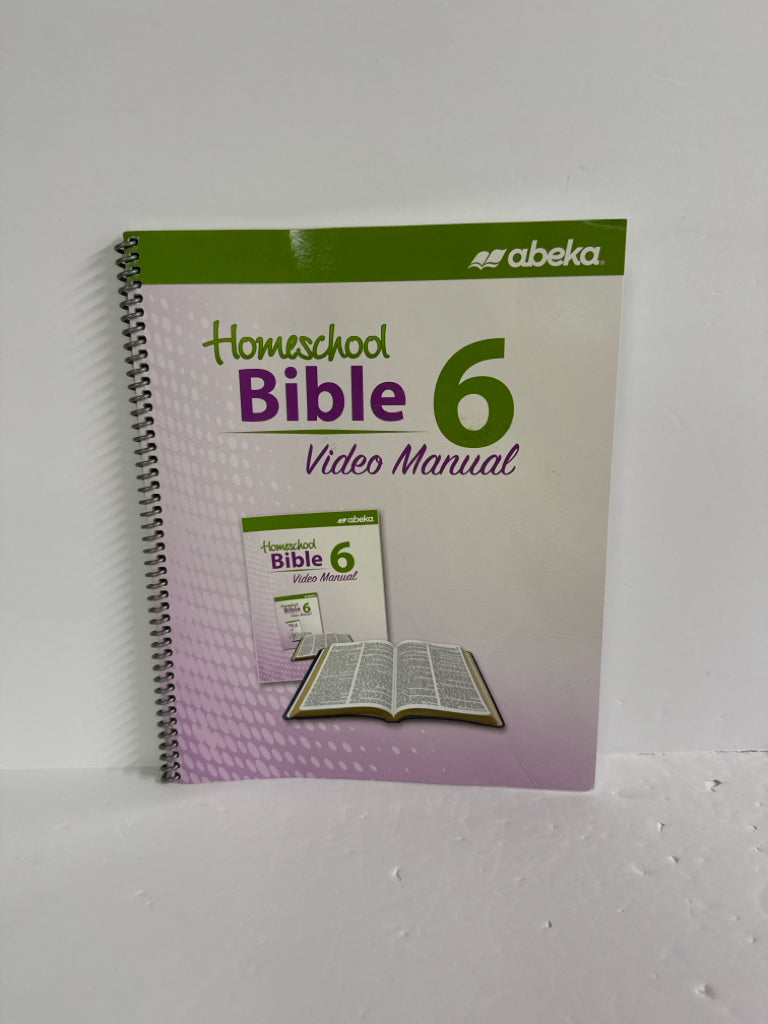 Homeschool Bible 6 Abeka Video Manual- Pre-Owned 6th Grade Bible Textbooks