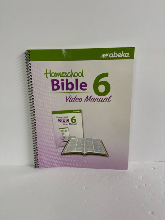 Homeschool Bible 6 Abeka Video Manual- Pre-Owned 6th Grade Bible Textbooks