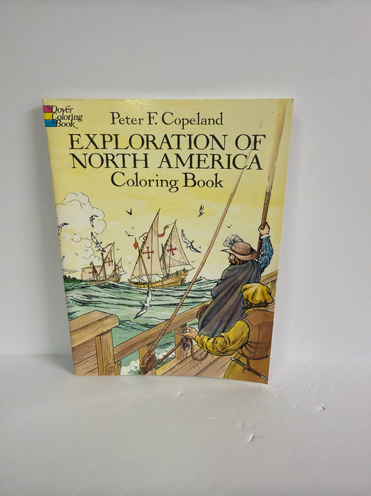 Exploration of North America Dover Coloring Book  Pre-Owned Elementary Art Books