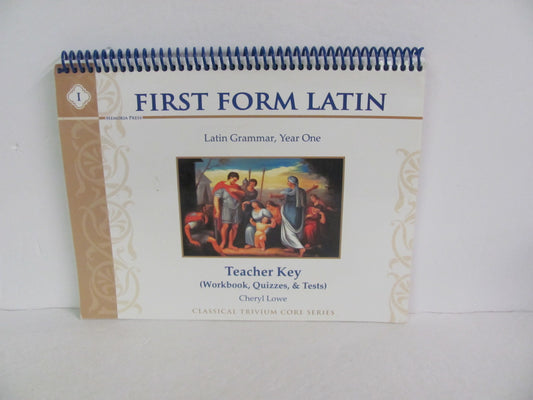 First Form Latin Memoria Press Teacher Key  Pre-Owned Elementary Latin Books