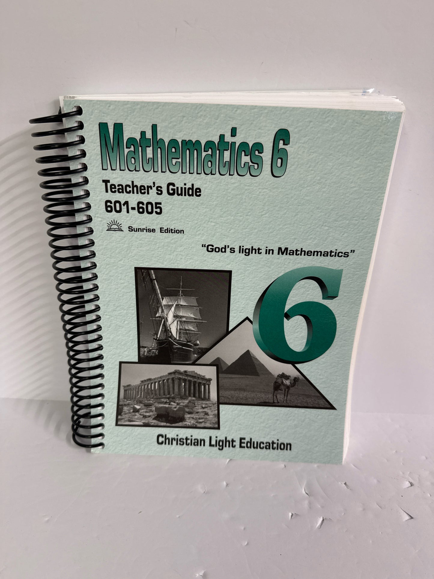 Math 6 Christian Light Teacher Guide  Pre-Owned 6th Grade Mathematics Textbooks
