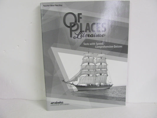 Of Places Literature Abeka Quiz/Test Key  Pre-Owned 8th Grade Reading Textbooks