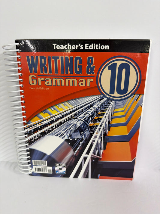 Writing & Grammar 10 BJU Press Teacher Edition  Pre-Owned Language Textbooks