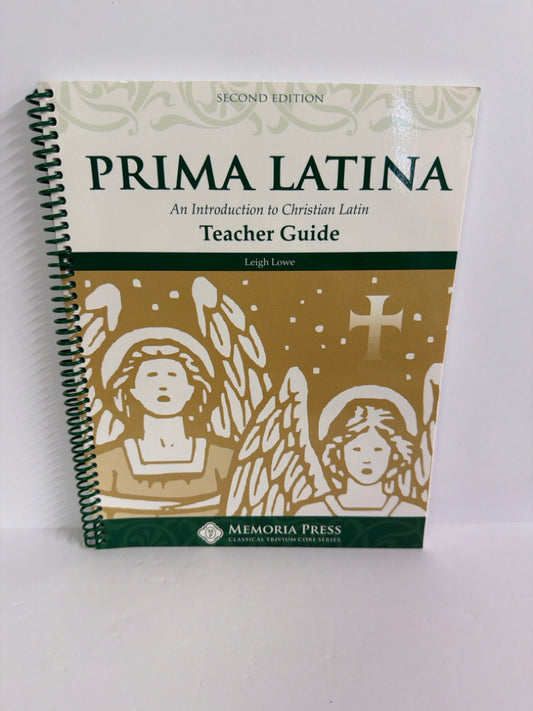Prima Latina Memoria Press Teacher Guide  Pre-Owned Memoria Press