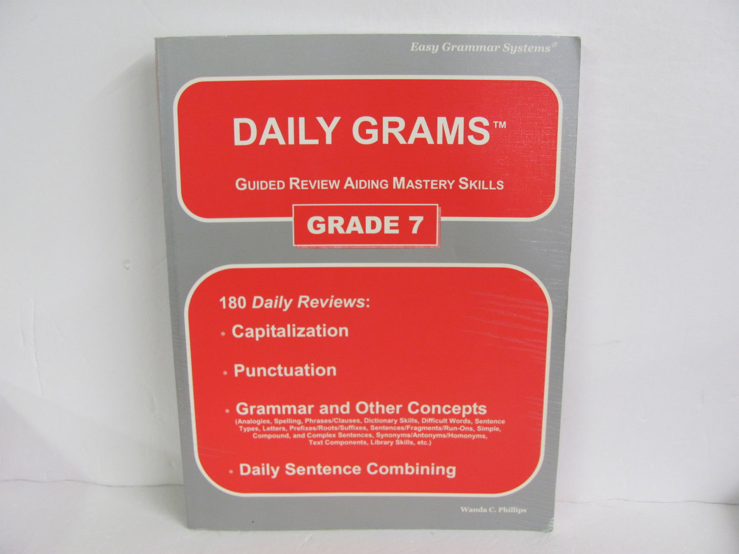 Daily Grams 7 Easy Grammar Workbook  Pre-Owned Phillips Language Textbooks