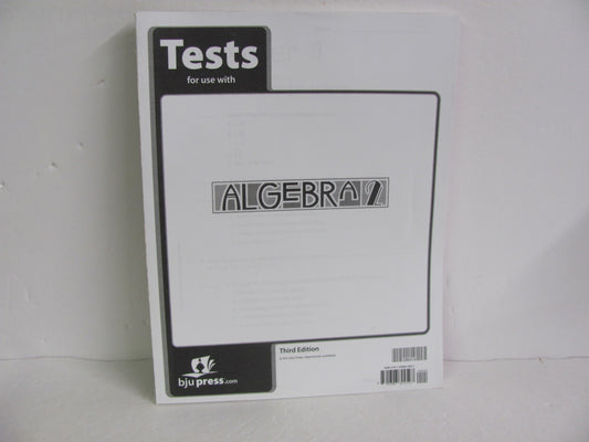 Algebra 2 BJU Press Tests  Pre-Owned High School Mathematics Textbooks