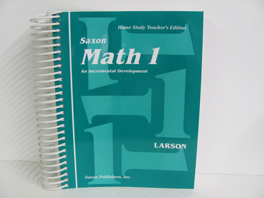 Math 1 Saxon Teacher Edition  Pre-Owned Larson 1st Grade Mathematics Textbooks
