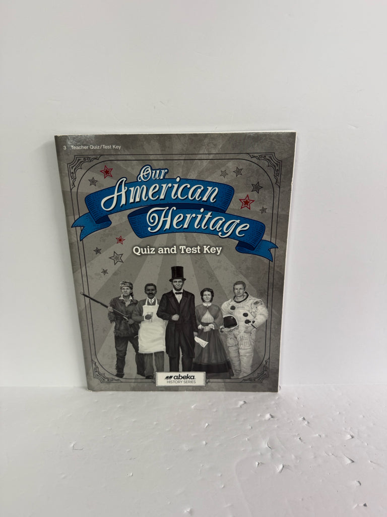 Our American Heritage Abeka Quiz/Test Key  Pre-Owned 3rd Grade History Textbooks