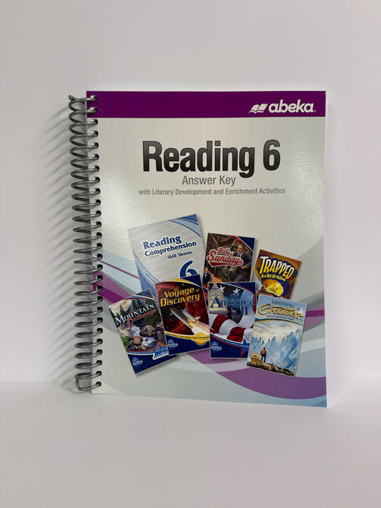 Reading 6 Abeka Answer Key  Pre-Owned 6th Grade Reading Textbooks