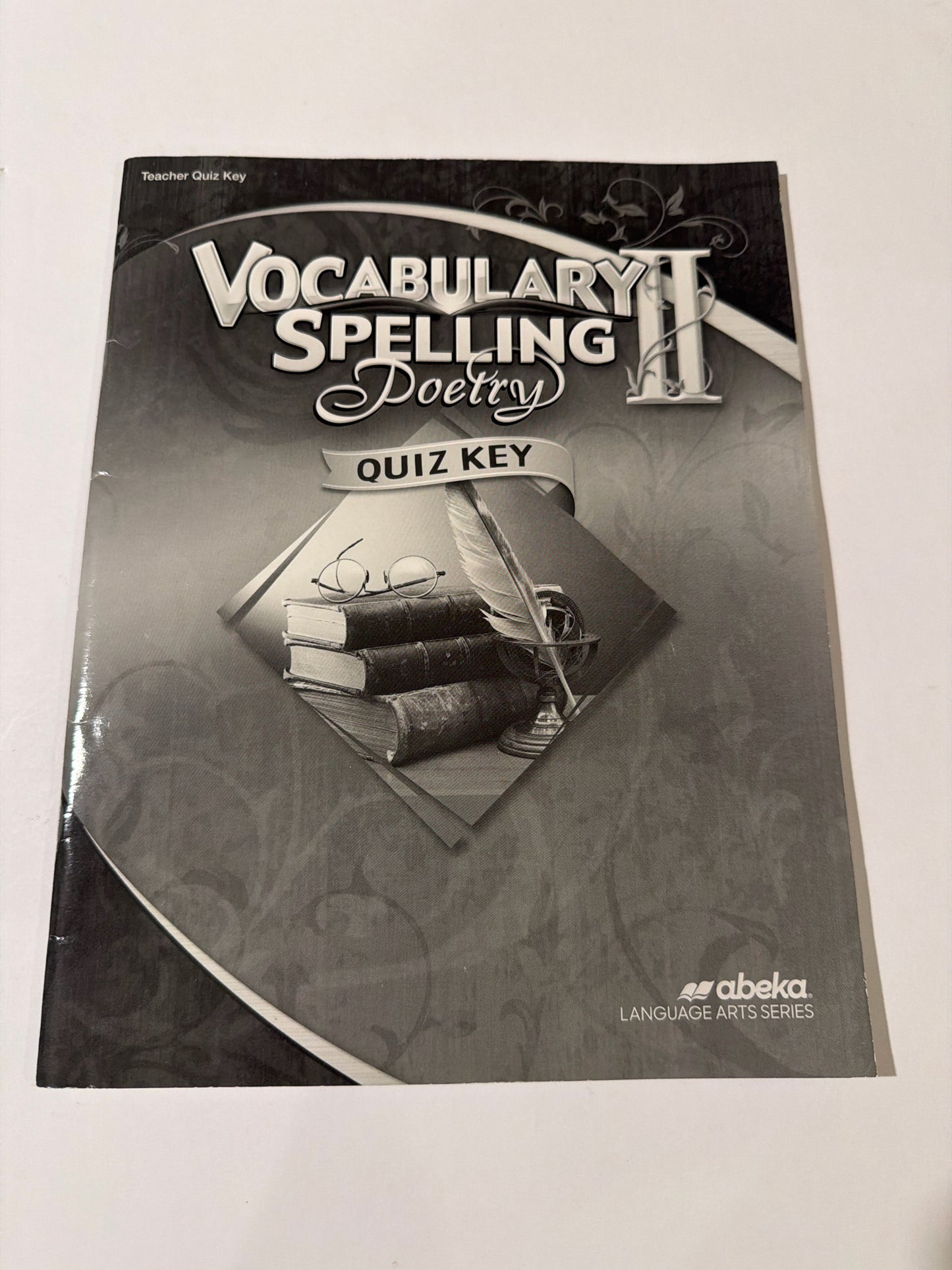 Vocabulary Spelling Poetry II Abeka Quiz Key Pre-Owned Spelling Vocabulary Books
