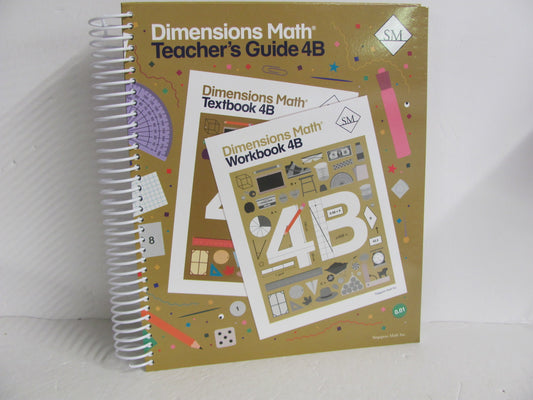 Dimensions Math 4B Singapore Teacher Guide  Pre-Owned Mathematics Textbooks