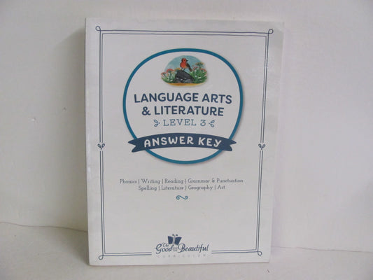 Language Arts & Literature Good and the Beautiful 3rd Grade Language Textbooks