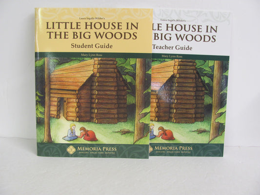 Little House in the Big Woods Memoria Press Set  Pre-Owned Wilder Fiction Books