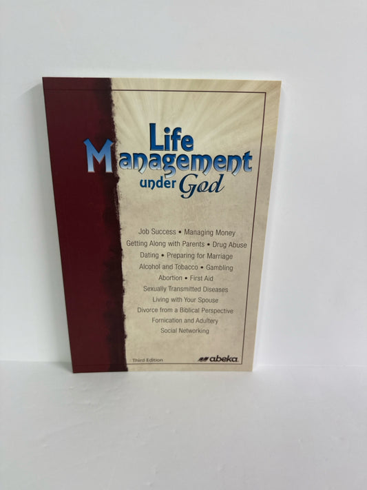 Life Management Under God Abeka Student Book Pre-Owned Bible Textbooks