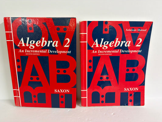 Algebra 2 Saxon Set  Pre-Owned High School Mathematics Textbooks