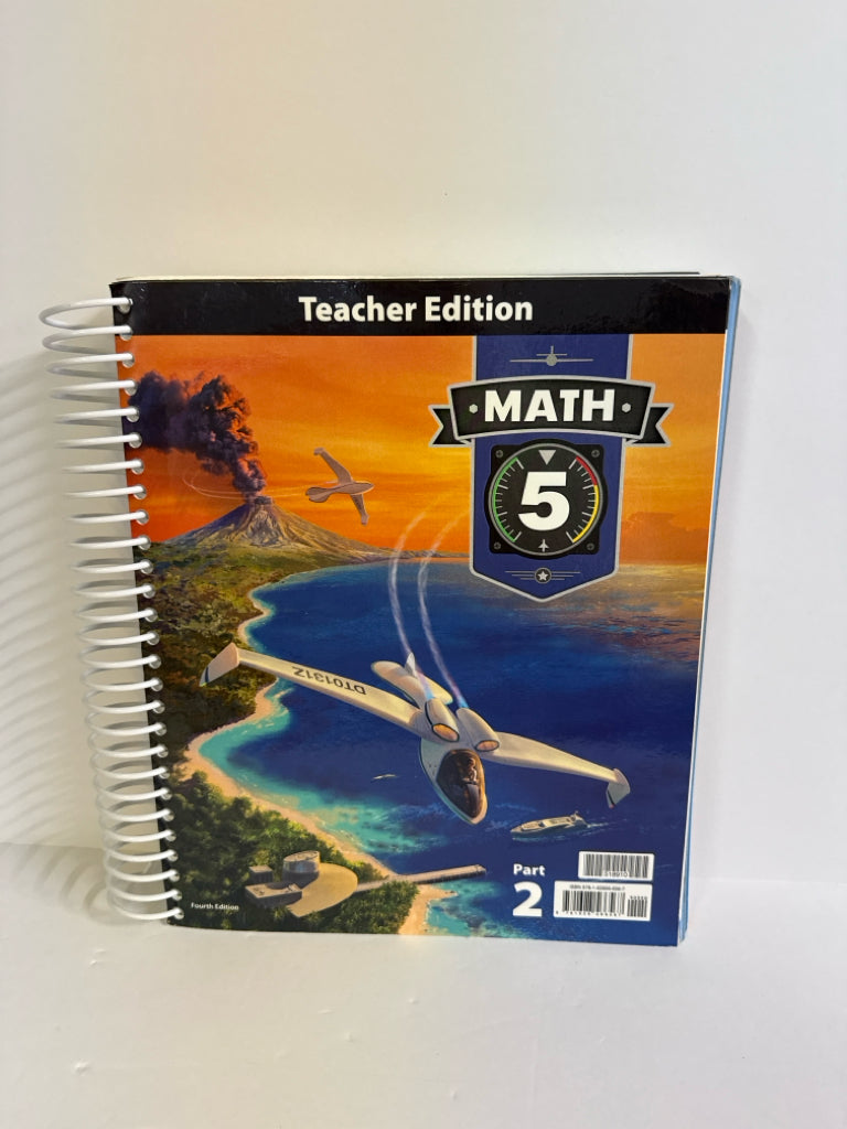 Math 5 BJU Press Teacher Edition  Pre-Owned 5th Grade Mathematics Textbooks