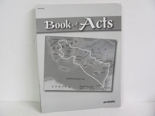 Book of Acts Abeka Test Key Pre-Owned 8th Grade Bible Textbooks