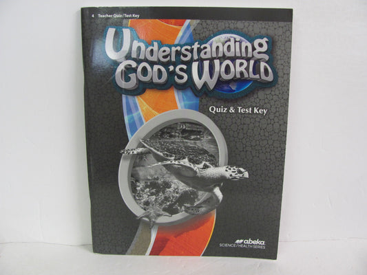 Understanding God's World Abeka Quiz/Test Key  Pre-Owned Science Textbooks