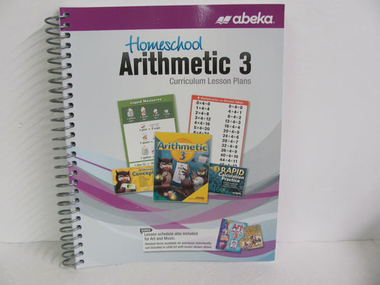 Arithmetic 3 Abeka Curriculum Pre-Owned 3rd Grade Mathematics Textbooks