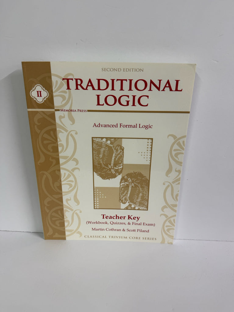 Traditional Logic Memoria Press Teacher Key  Pre-Owned Memoria Press
