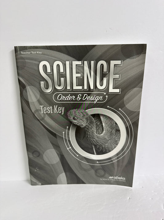 Order & Design Abeka Test Key Pre-Owned 7th Grade Science