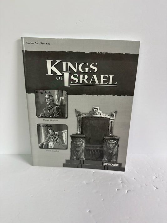 Kings of Israel Abeka Teacher Quiz/Test Key Pre-Owned 9th Grade Bible Textbooks