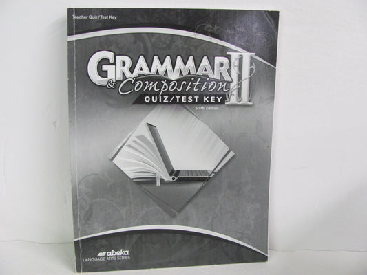 Grammar & Composition II Abeka Quiz/Test Key  Pre-Owned Language Textbooks