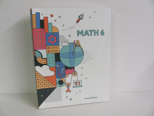 Math 6 BJU Press Student Workbook Pre-Owned 6th Grade Mathematics Textbooks