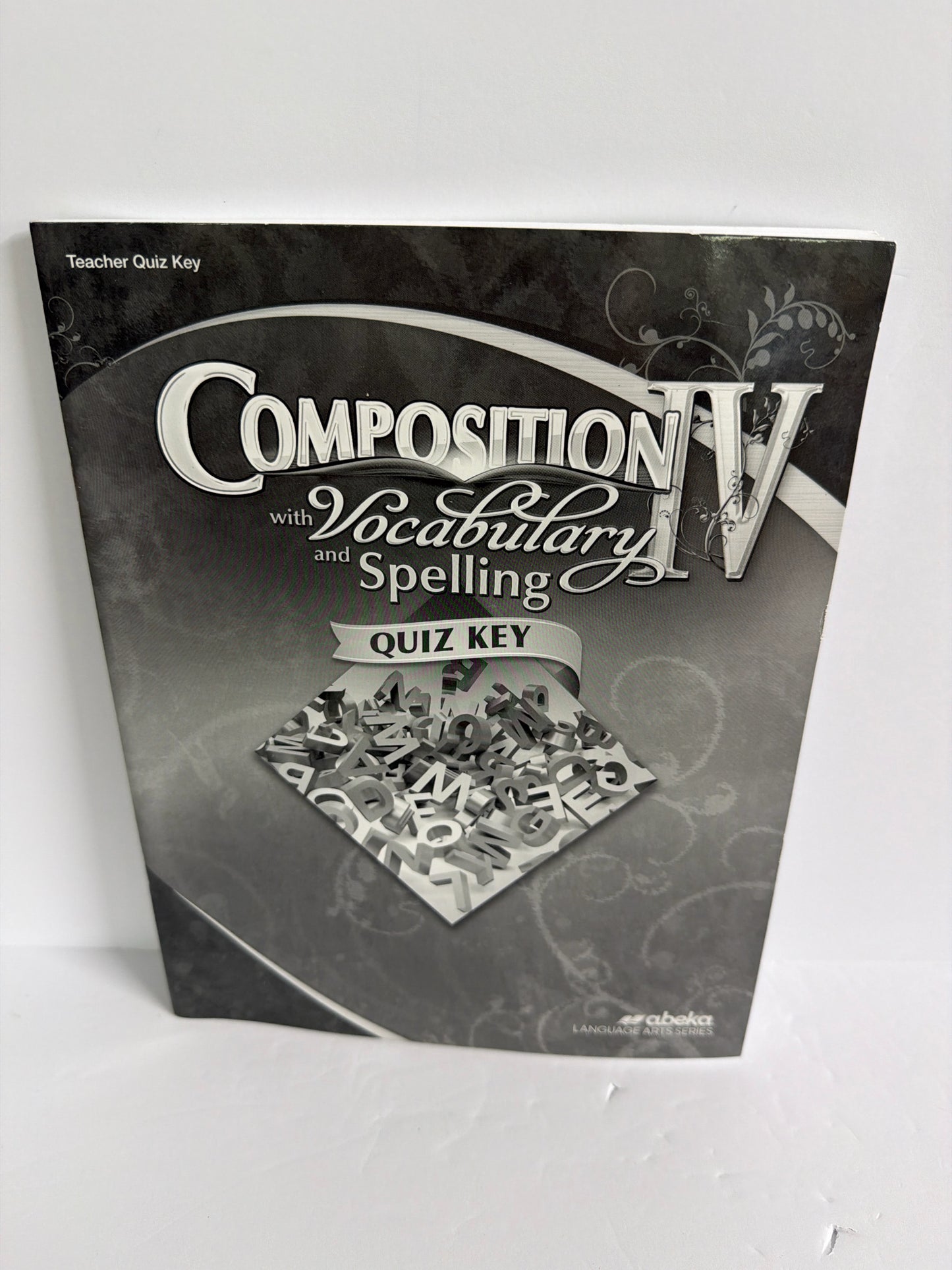 Composition Vocabulary Spelling IV Abeka Quiz Key Pre-Owned Writing Books