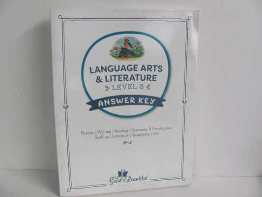 Language Arts & Literature Good and the Beautiful 3rd Grade Language Textbooks