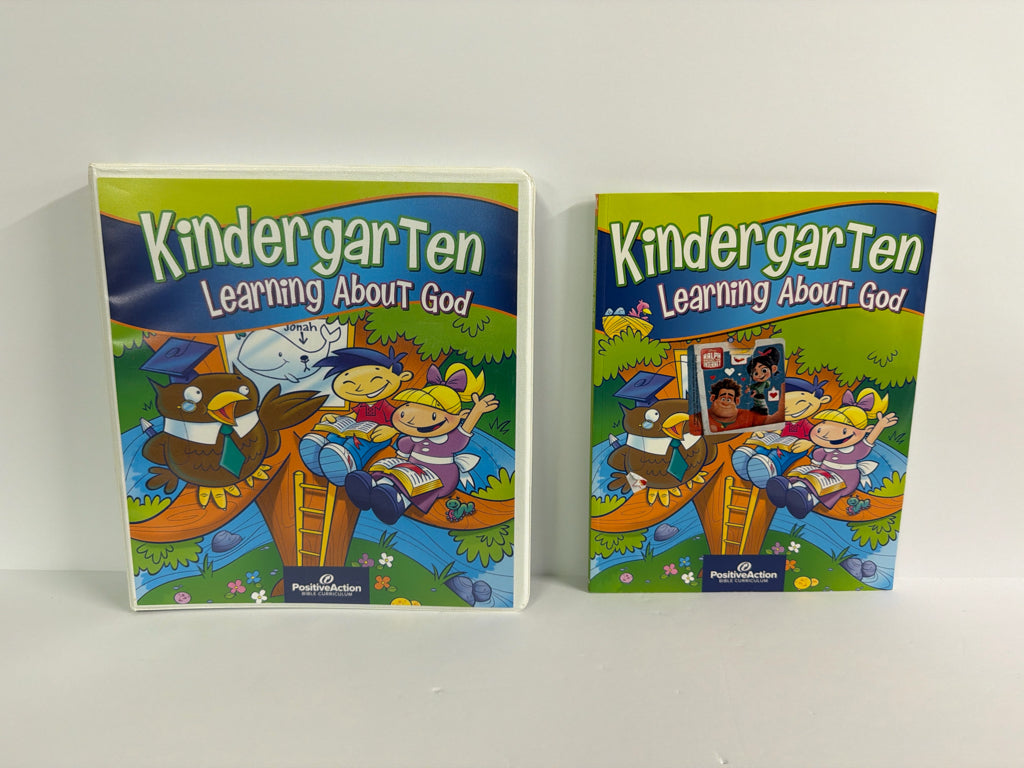 Learning About God Postive Action Set  Pre-Owned Kindergarten Bible Textbooks