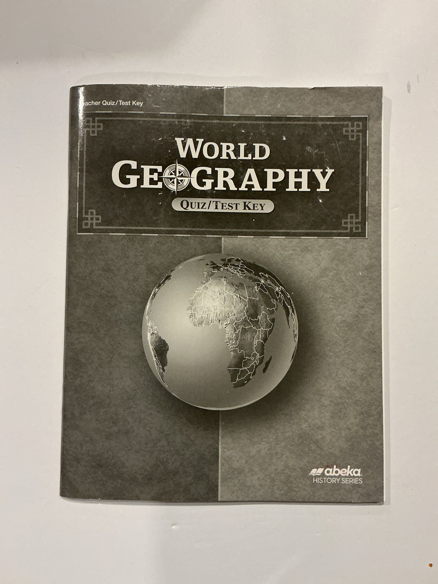 World Geography  Abeka Teacher Test Key Pre-Owned 9th Grade Geography Books