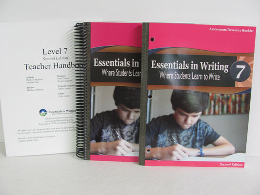 Essentials in Writing 7 Set  Pre-Owned 7th Grade Creative Writing Books
